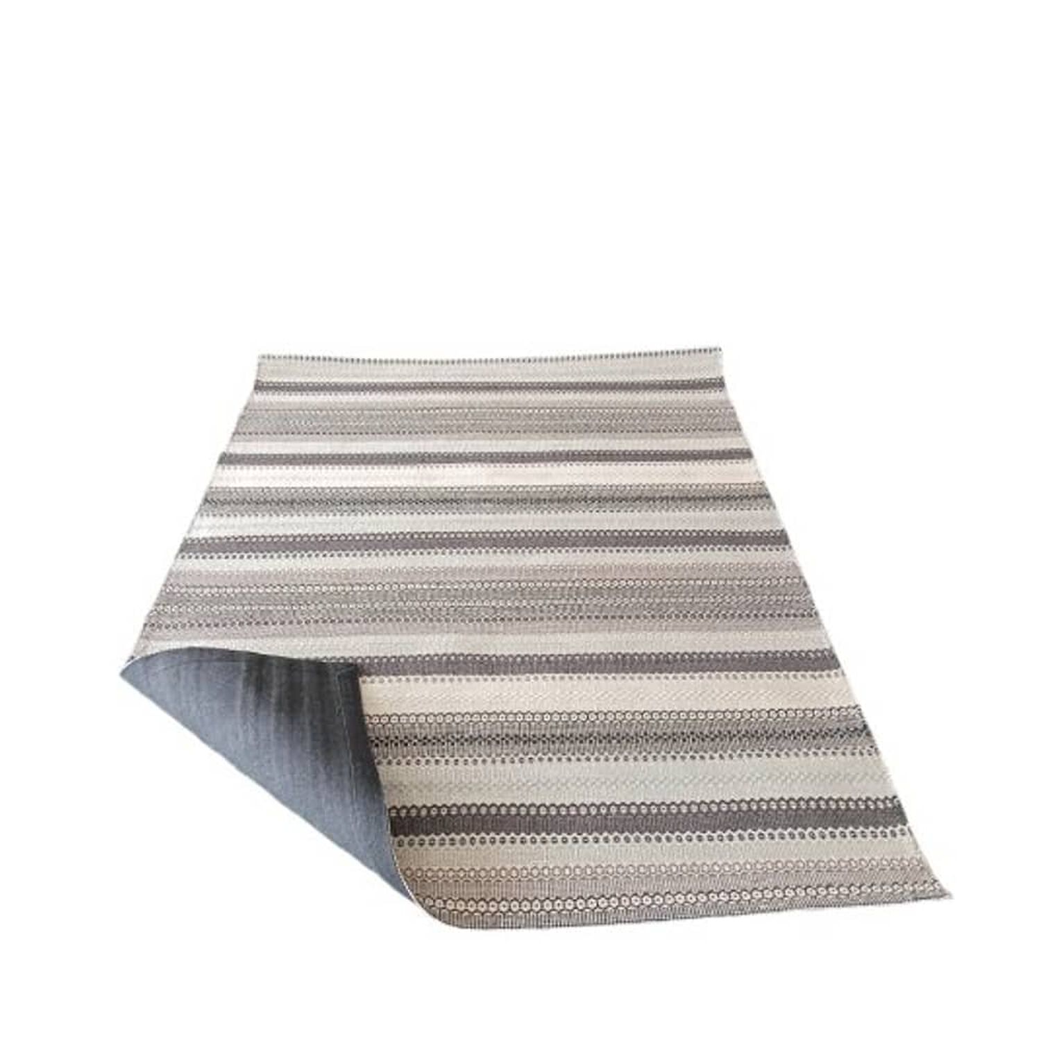 Alfombra Kelim Grande Gris/negro image number 1.0