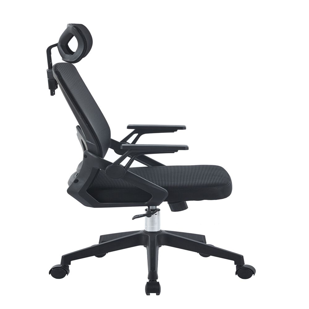 Silla De Oficina Ejecutiva Manchester Ergonomica Color Negro Bm-809 Arthome image number 3.0