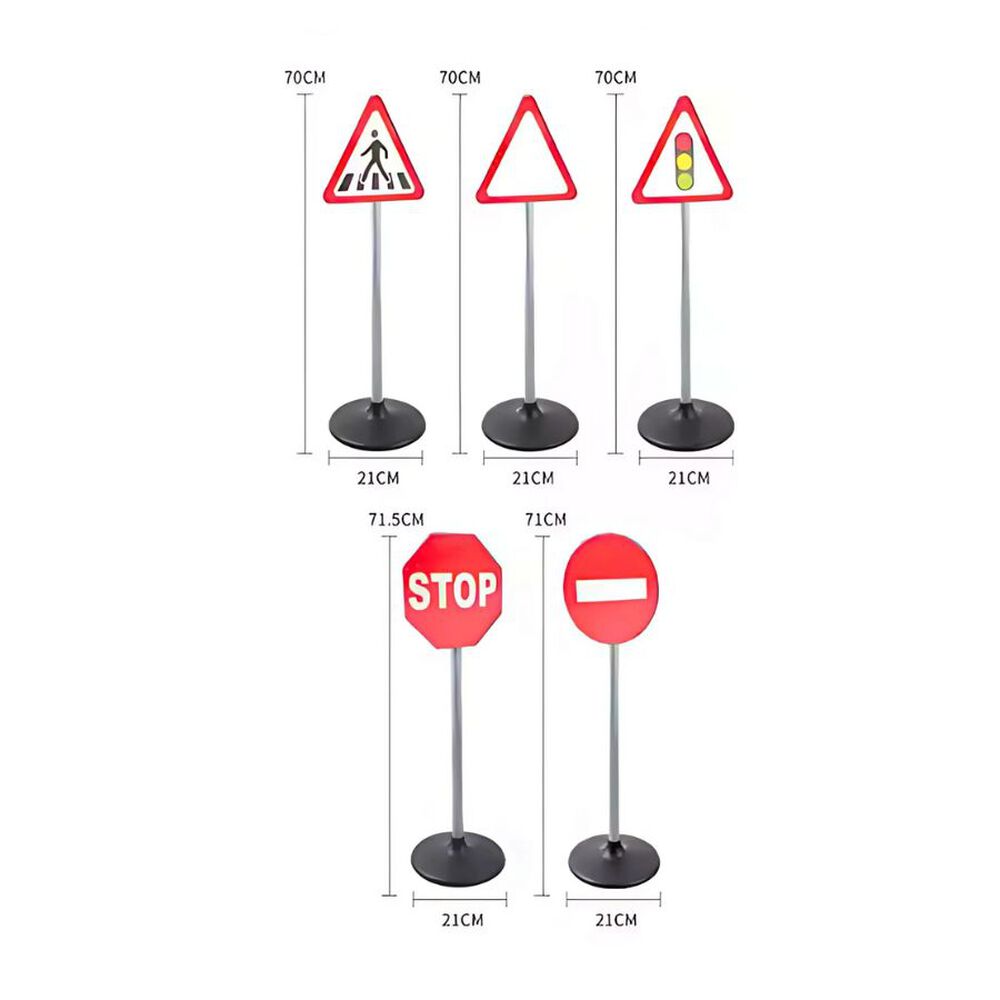 Se&ntilde;ales De Tr&aacute;fico 5 Piezas Para Ni&ntilde;os 70 Cm image number 1.0
