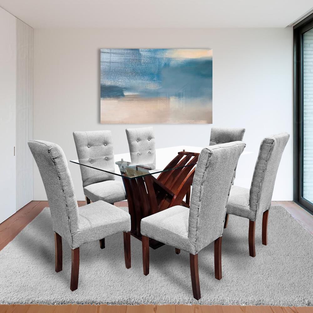 Juego De Comedor Living Factory Gaviota / 6 Sitiales image number 2.0