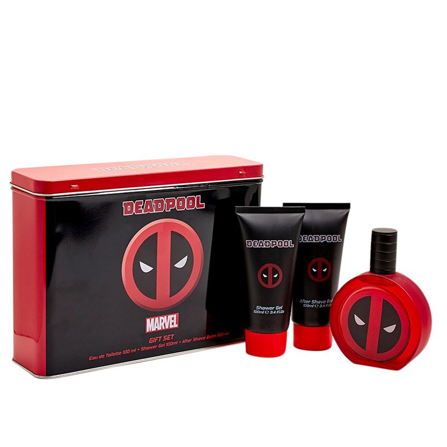 Marvel Deadpool M 3pc Estuche 100ml Edt+ 100ml Sg+ 100ml As image number 0.0