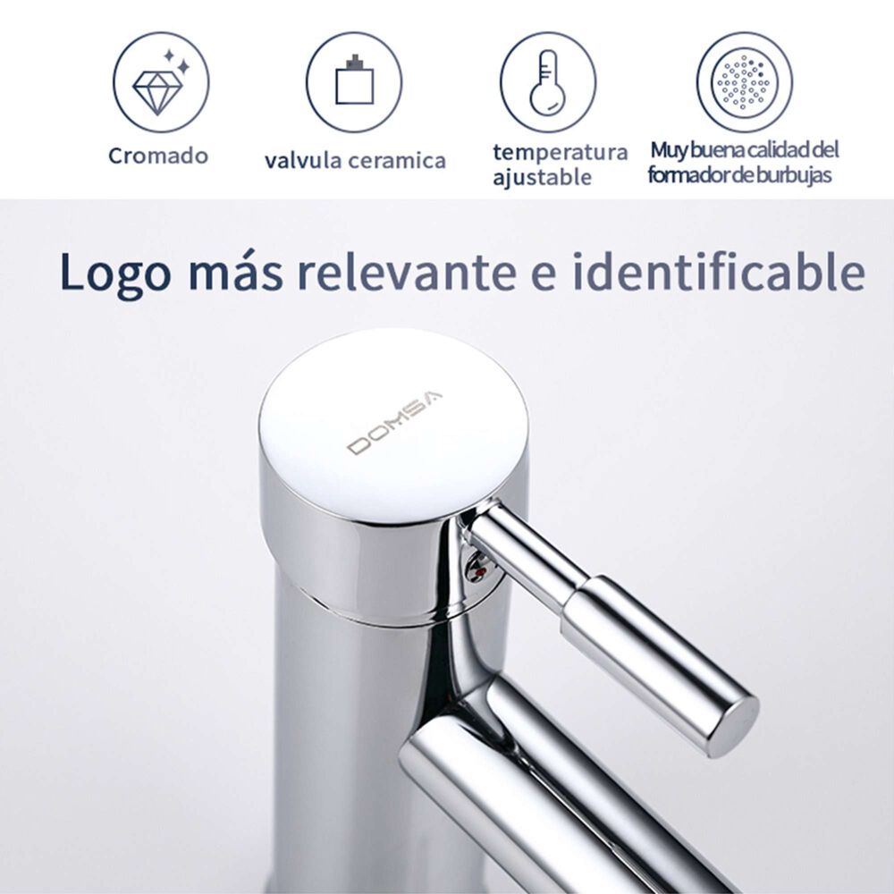 Llave Monomando Domsa Para Lavamanos Bgc-100a image number 2.0