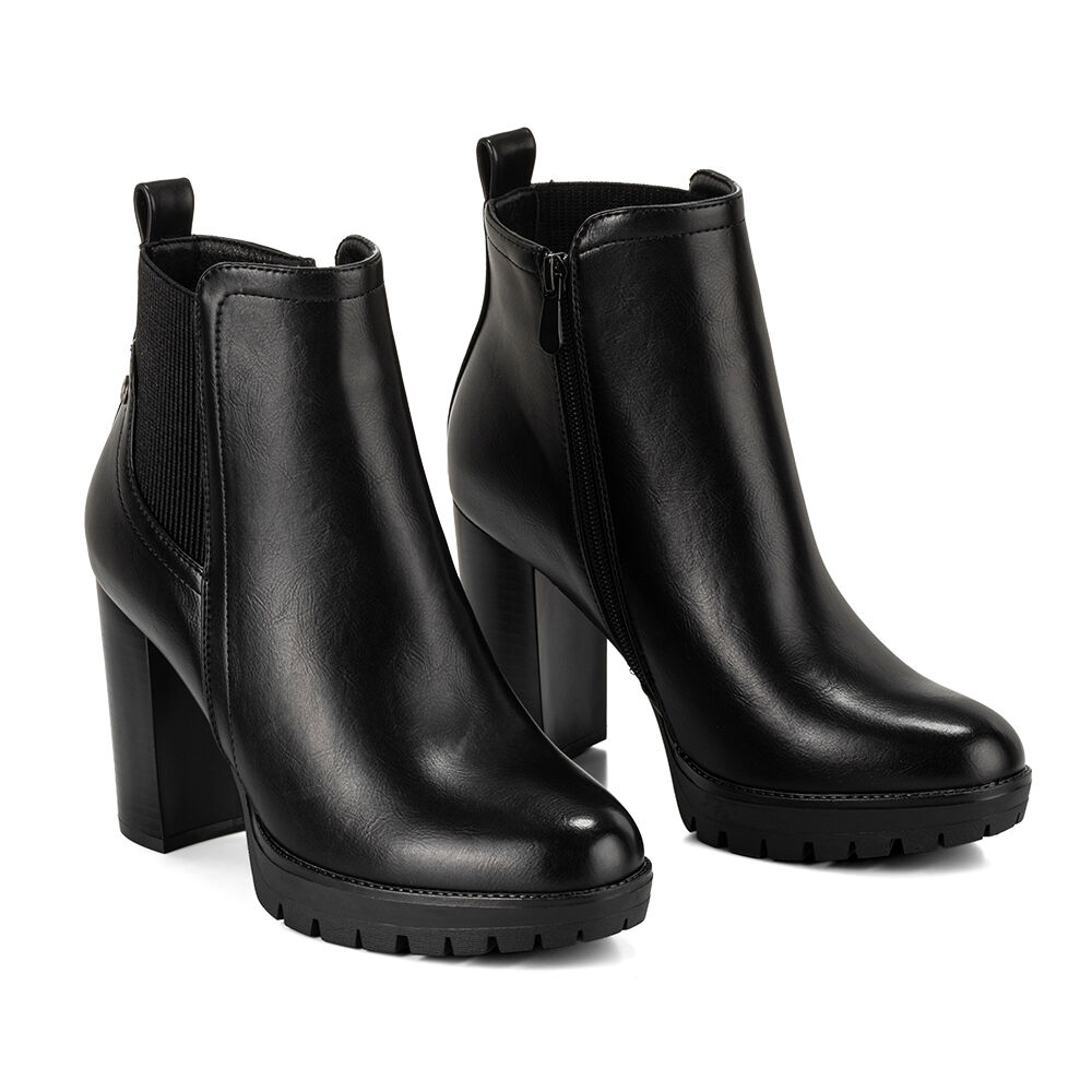 Botin Negro Casual Mujer Weide Qbm06 image number 4.0