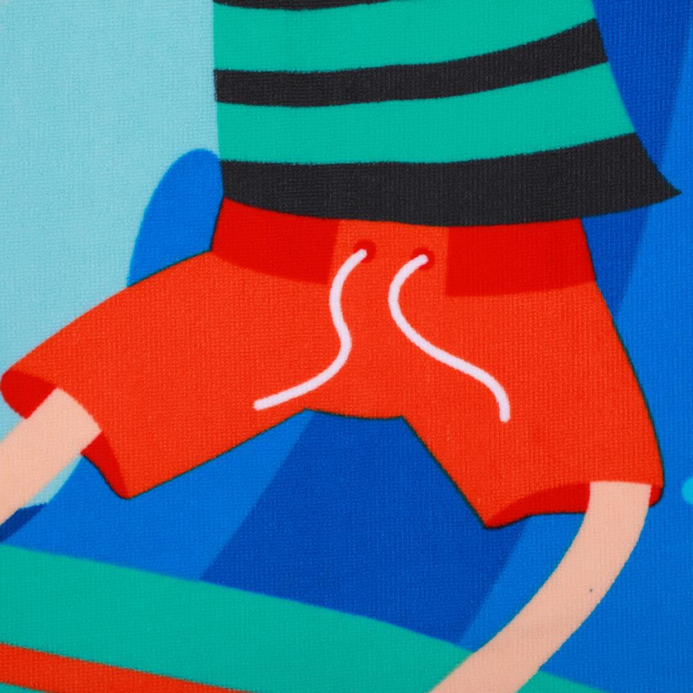 Toalla Playa Capucha Casaideal Kids Olas / 60 X 120 Cm image number 3.0