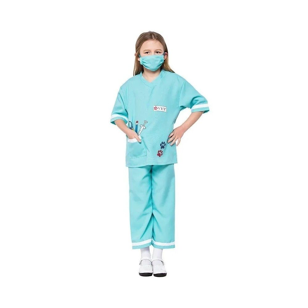 Disfraz Veterinario Cosplay Juego Rol Traje Doctor Ni&ntilde;os image number 0.0