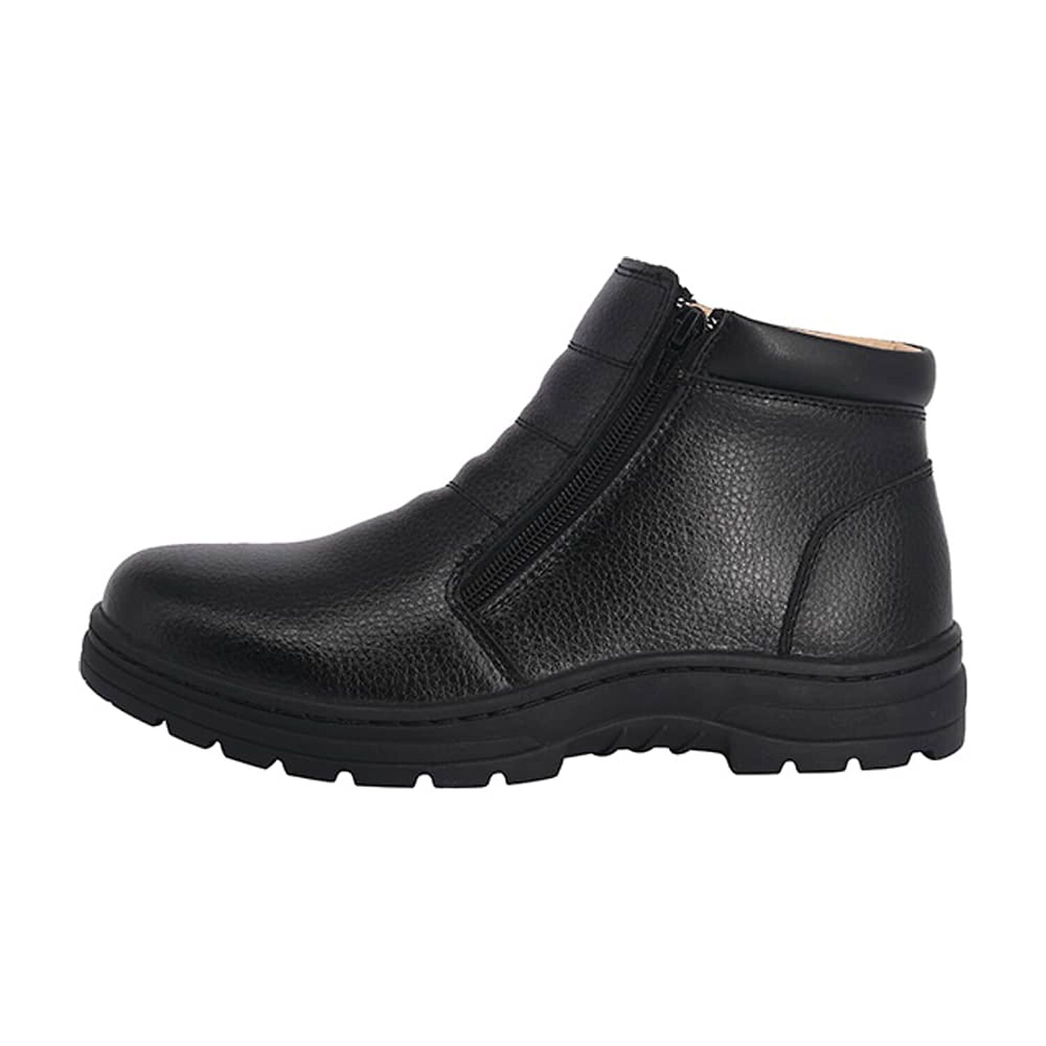 Botin De Cuero Con Chiporro Aegir Negro London Adixt image number 1.0