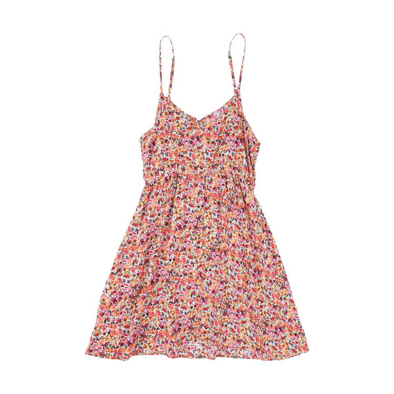 Vestido El&aacute;stico En Cintura Con Botones Sin Mangas Mujer Freedom image number 1.0