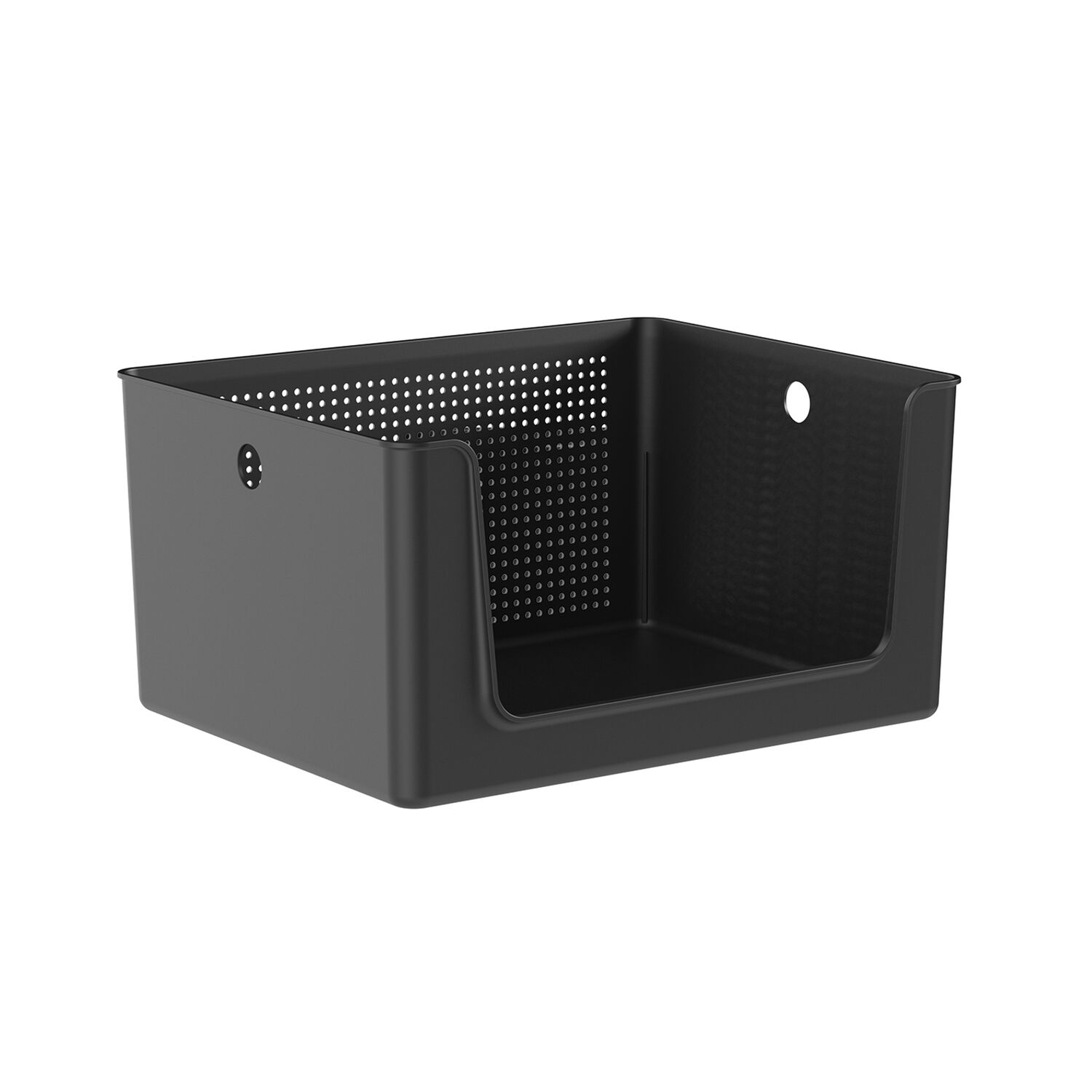 Canasto Organizador Con Apertura Frontal 16 Litros Flow Negro image number 1.0