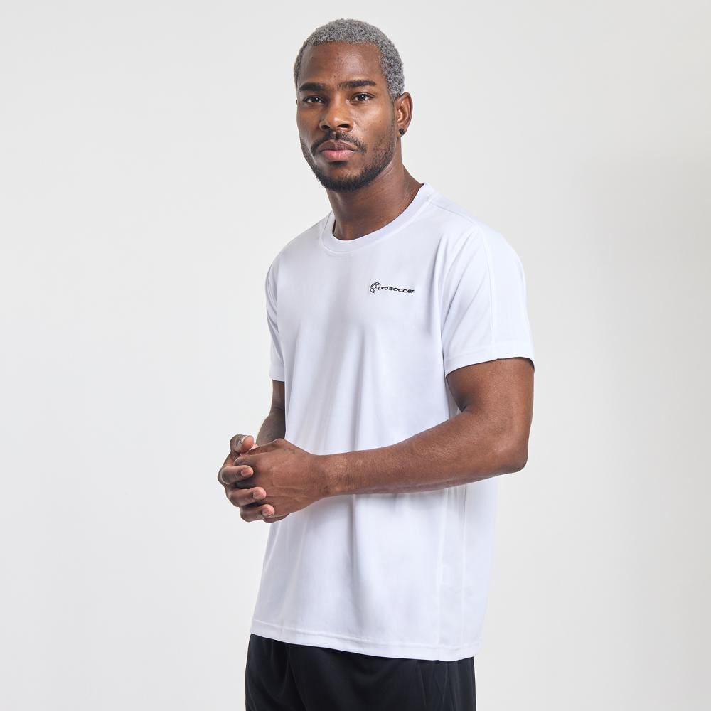 Polera Deportiva Lisa Manga Corta Cuello Redondo Hombre Pro Soccer image number 2.0