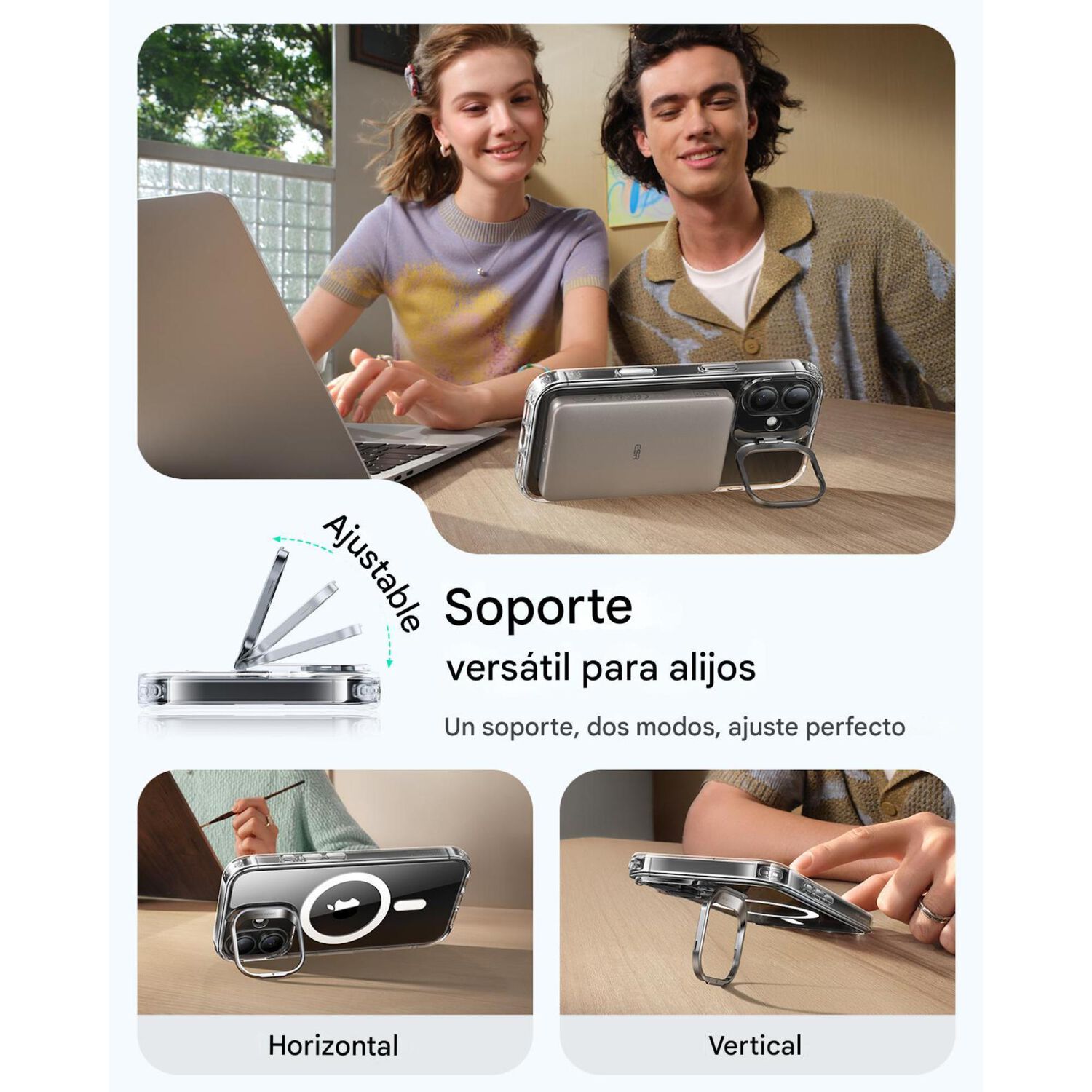 Para Iphone 17 - Carcasa Magsafe Con Soporte image number 4.0