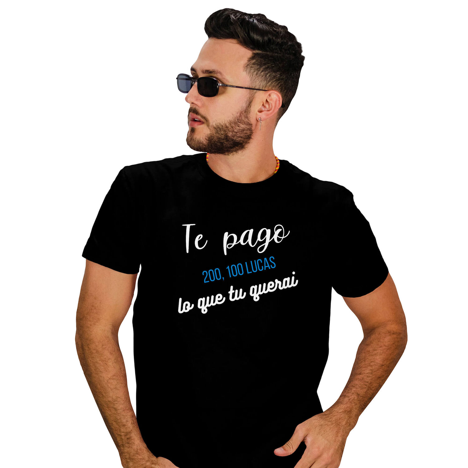 Polera Dise&ntilde;o Frases Chilenas Fiestas Patrias D1 image number 0.0
