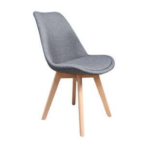 Silla Tulip Lino Gris