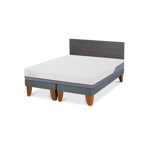 Cama Europea Cic Excellence Plus / 2 Plazas / Base Dividida + Respaldo
