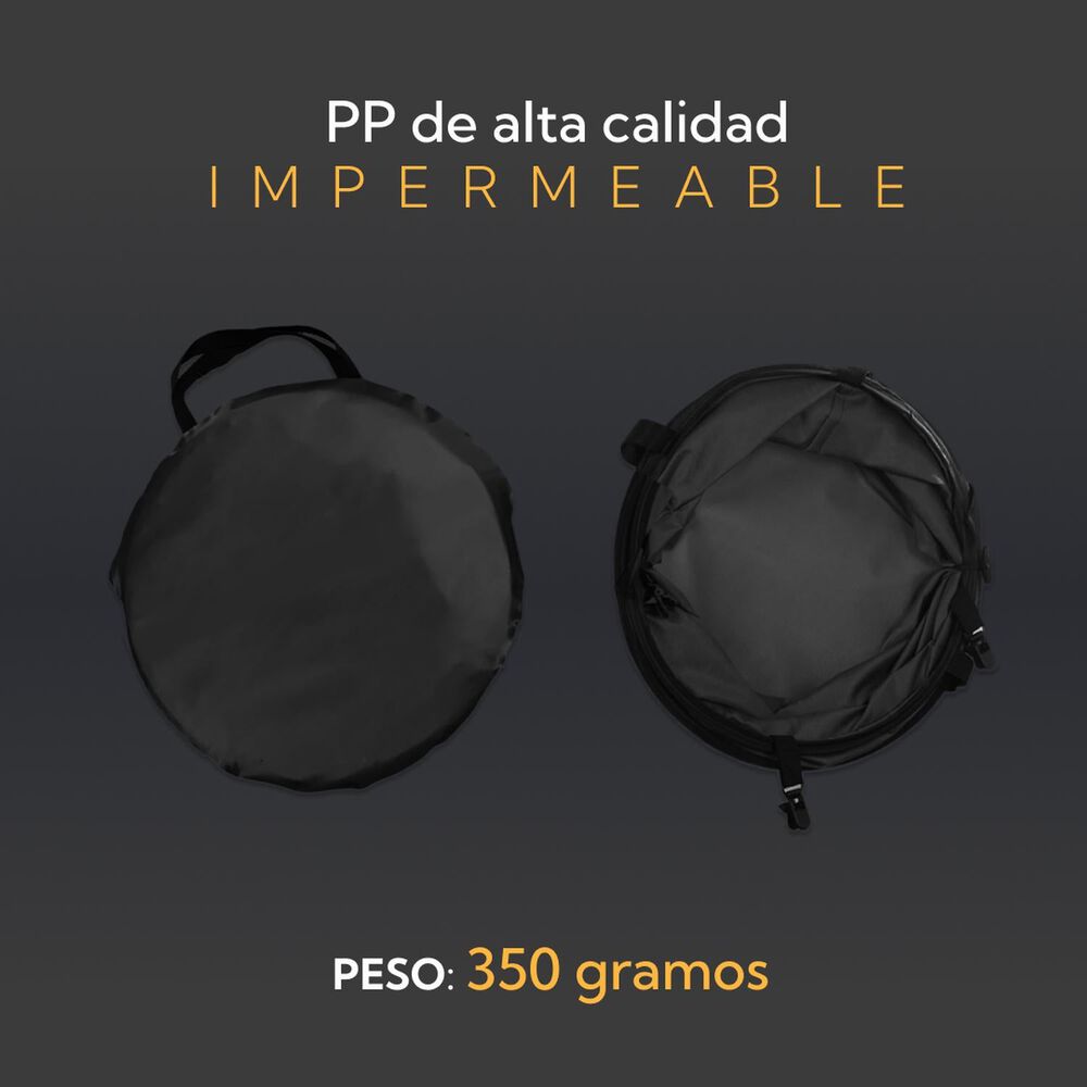 Canasto Ropa Sucia Plegable Multiuso Negro image number 4.0
