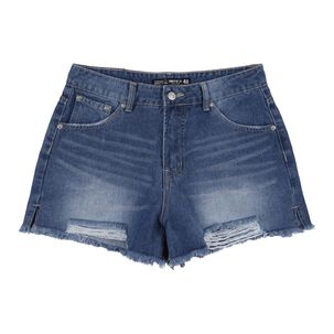 Short Denim Roturas En Basta Tiro Medio Skinny Mujer Rolly Go