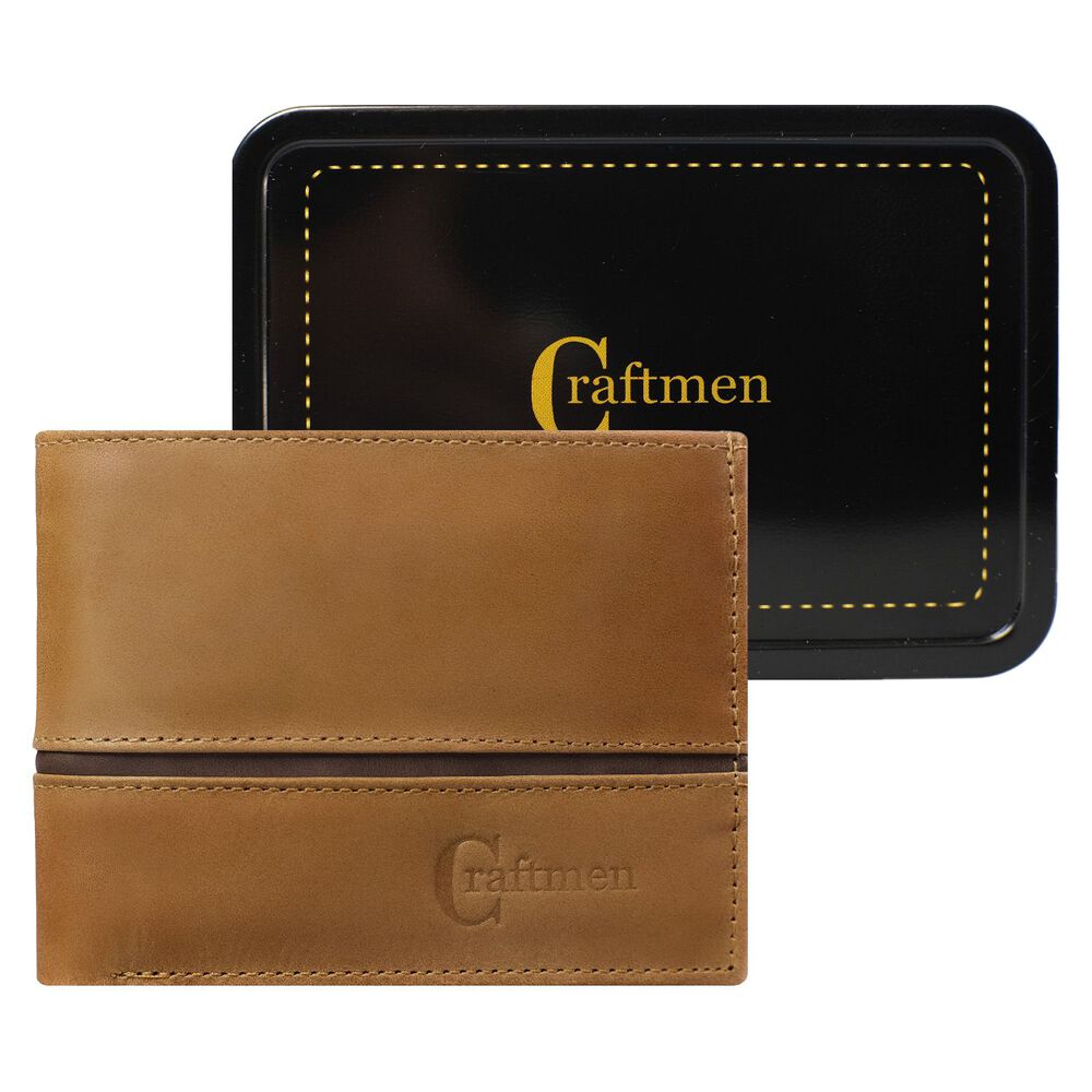 Billetera Hombre Craftmen Cuero Natural image number 3.0