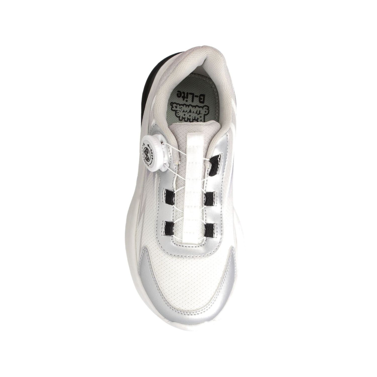 Zapatilla Ni&ntilde;o Bubblegummers Dynamic Plateado/blanco image number 3.0
