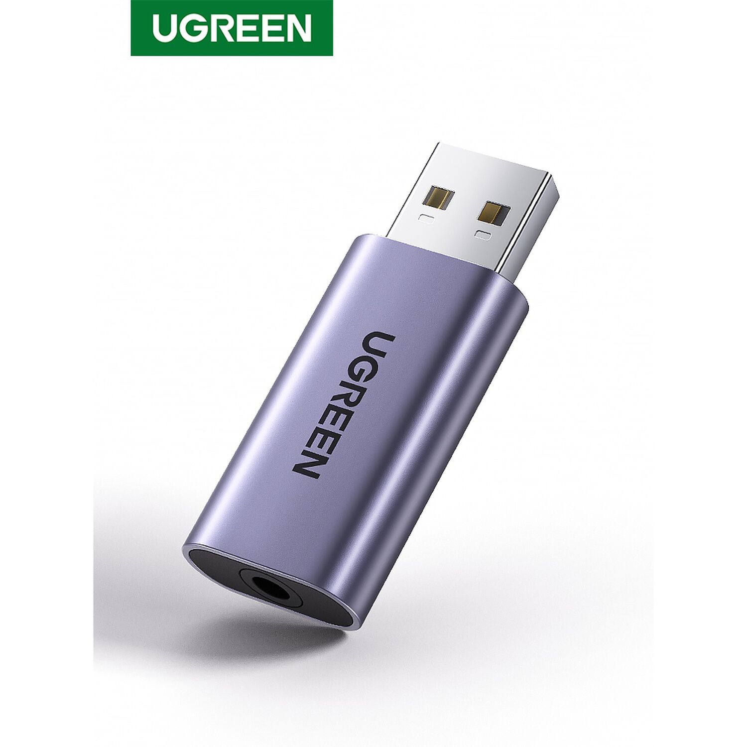 Tarjeta De Audio Externa Usb-a/jack 3.5mm M/h (audio Estereo + Mic) Aluminio Ugreen Cm383 image number 1.0