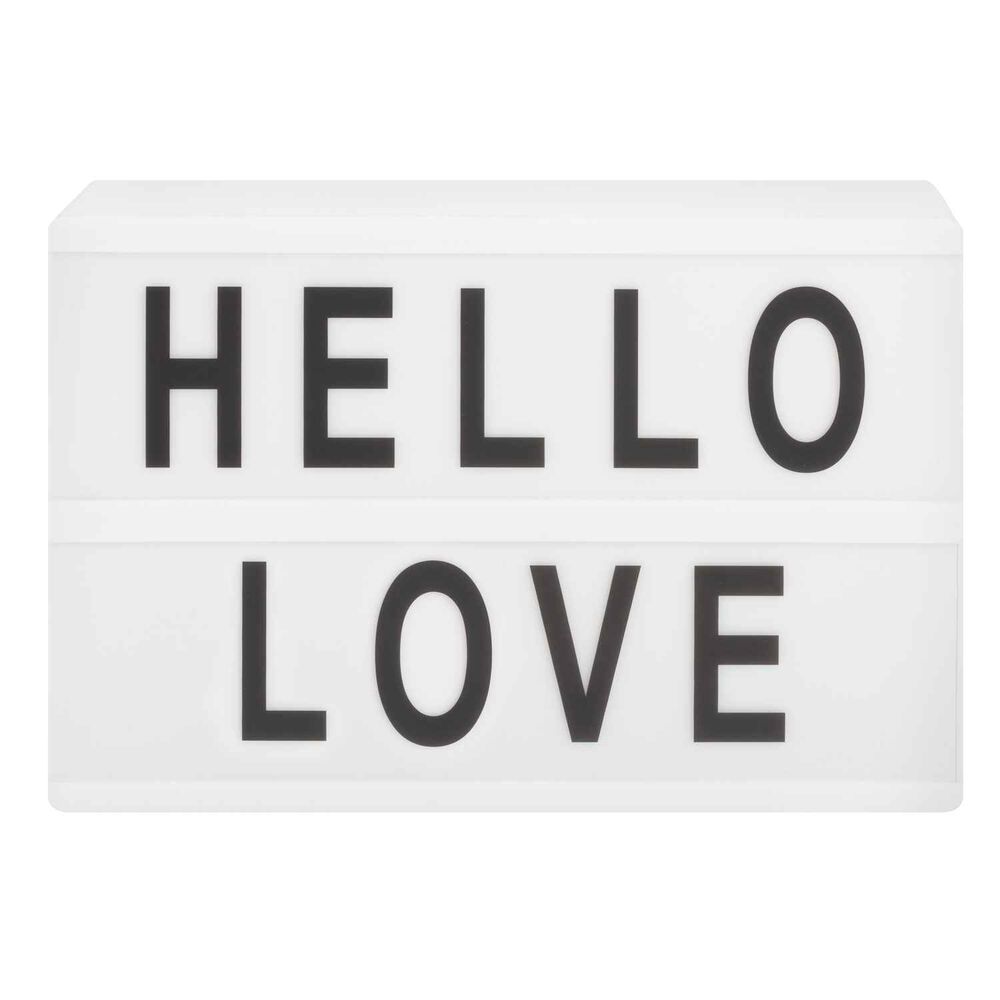 Pizarra Led Light Negro Box Con Letras 2 Lineas 16x21 Vgo image number 0.0