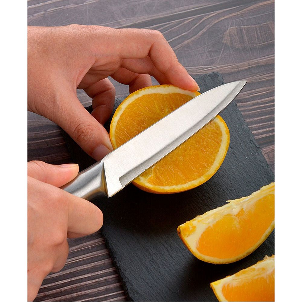 Juego Cuchillos 7 Piezas Acero Inoxidable Soporte Cocina image number 4.0