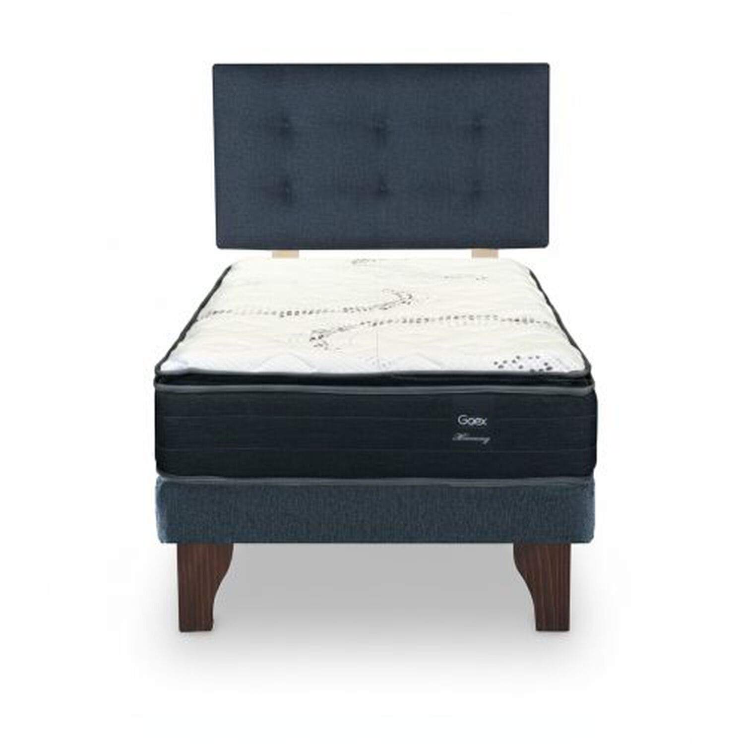 Cama Europea 1 Plaza 190 Plus Respaldo Berna image number 1.0
