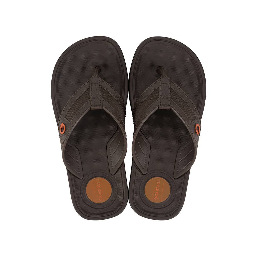 Sandalia Ni&ntilde;o Naranja/marr&oacute;n Alabama Cartago image number 0.0