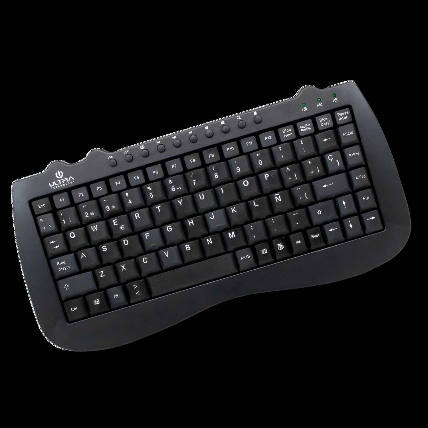 Mini Teclado Usb Multimedia Ultra Compacto K115u image number 2.0
