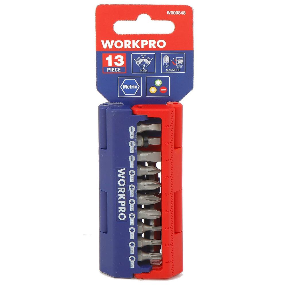 Juego Set De Puntas De Destornillador 13 Piezas Workpro image number 3.0
