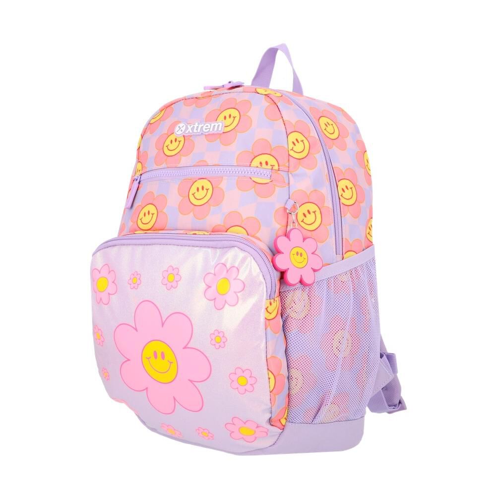 Mochila Xtrem Bolt 6xt Flores Lila image number 1.0