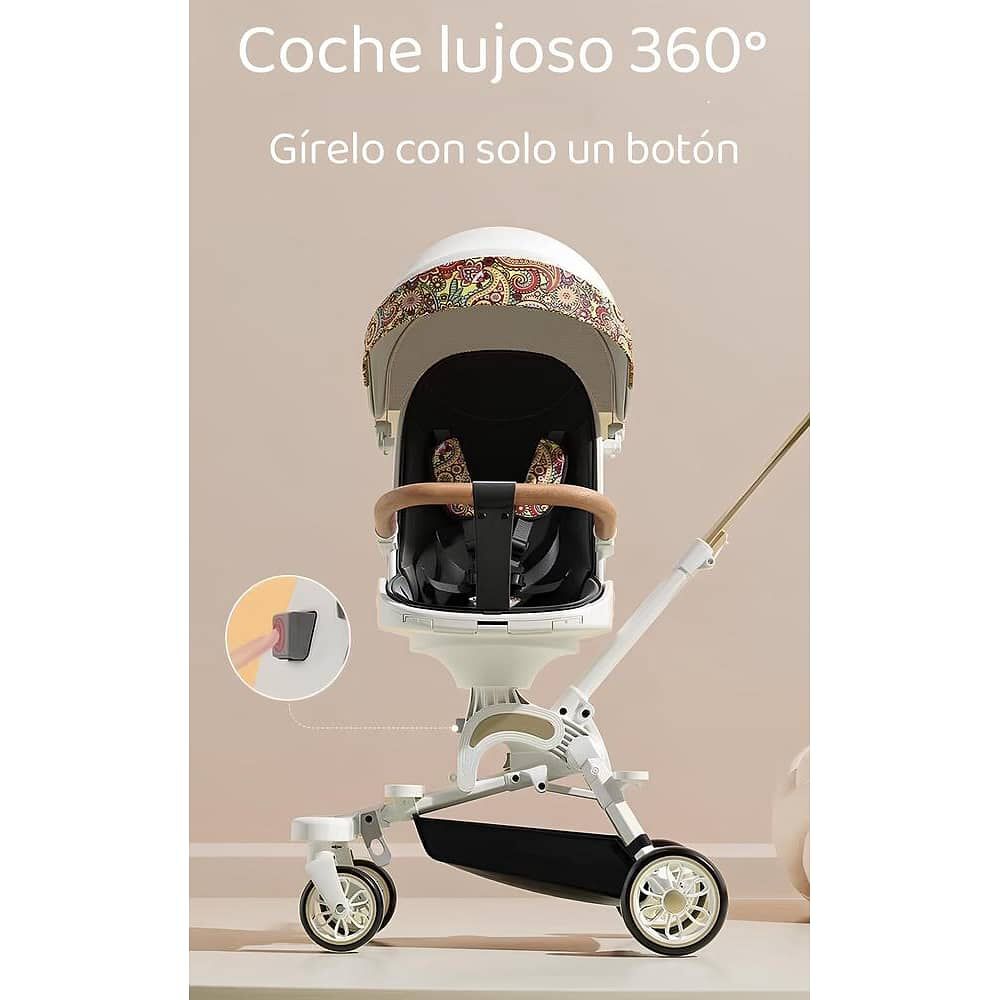 Coche De Paseo 360 3 En 1 Reclinable Lubabycas Blanco image number 4.0