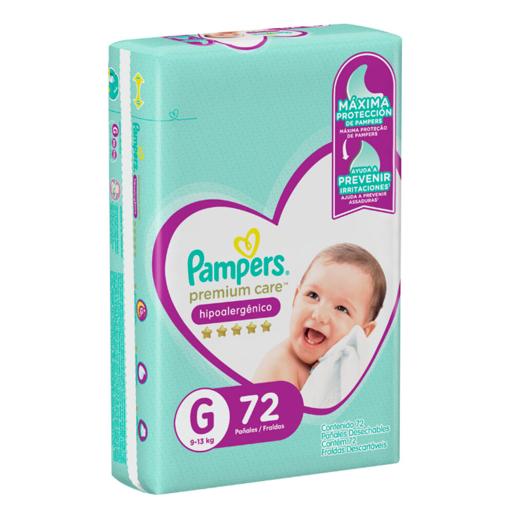 Pañales Desechables Pampers Premium Care G 72 Unidades image number 1.0