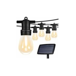 Guirnalda Led Solar 10 Metros Con 10 Ampolletas