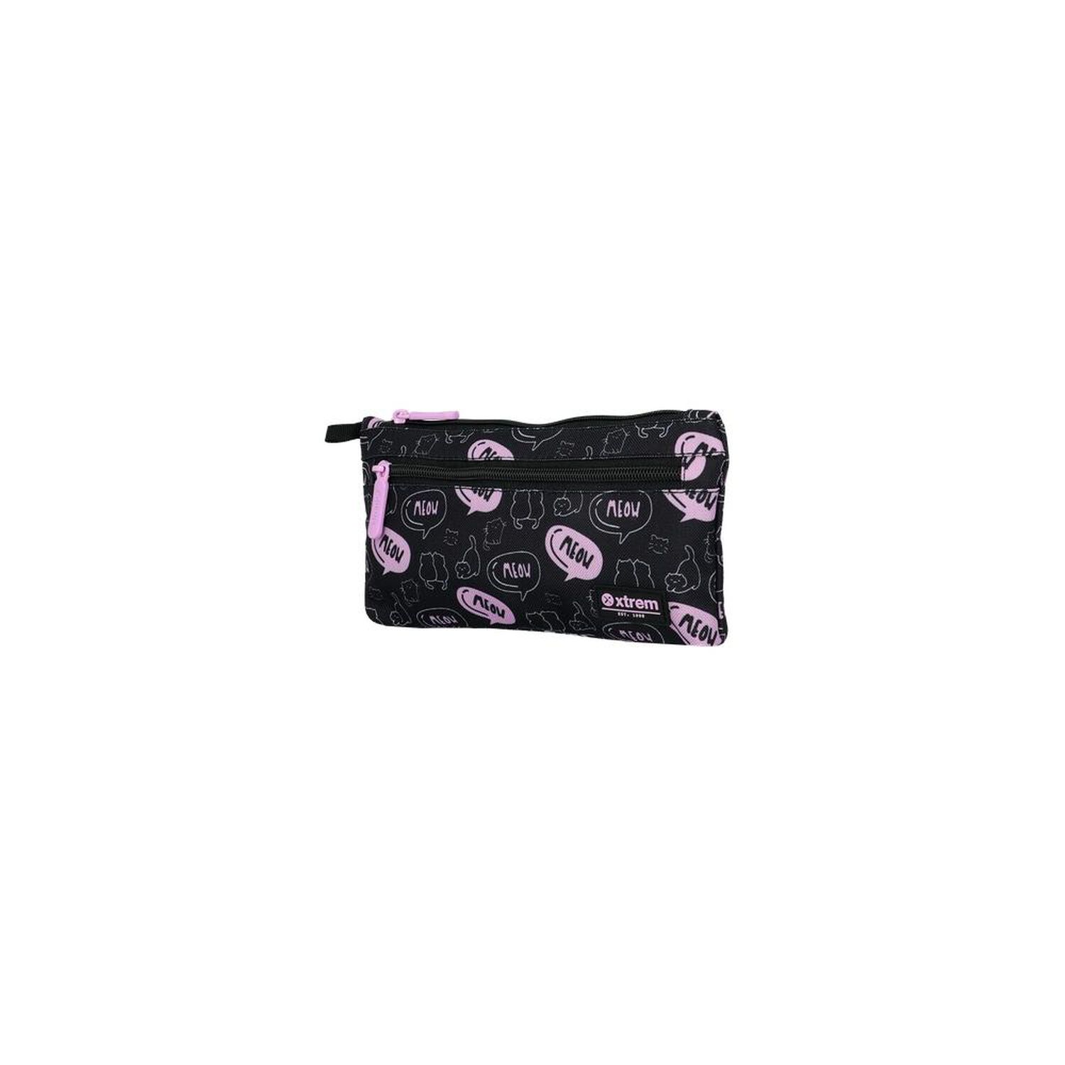 Megapack 6xt Mochila Ni&ntilde;a Xtrem Gatos Negro/morado image number 2.0