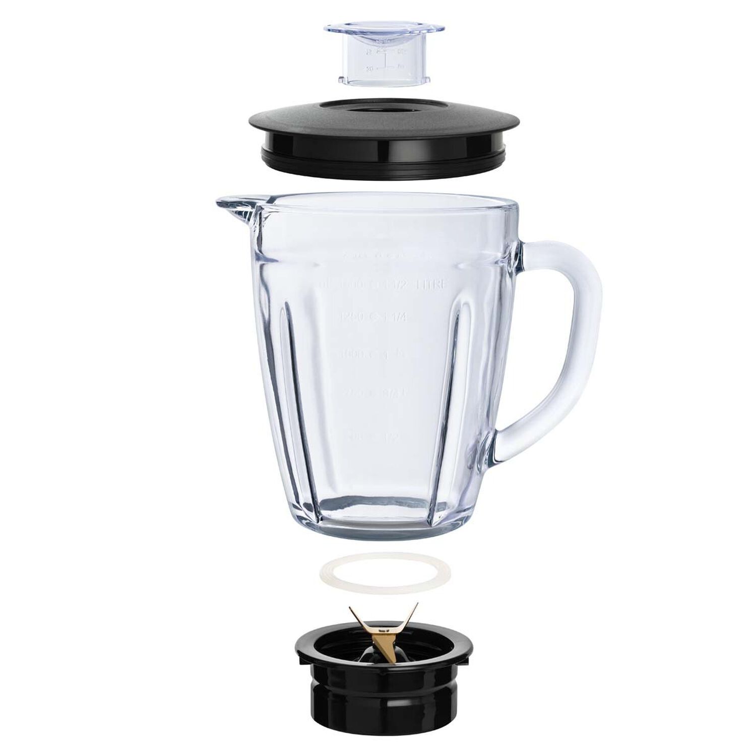 Licuadora Thomas Th330v 1,5 Litros 600w Juguera Jarro De Vidrio 2 Velocidades M&aacute;s Pulso Cuchillas 4 Fold Titanium Blades Acero Inoxidable Negro image number 5.0