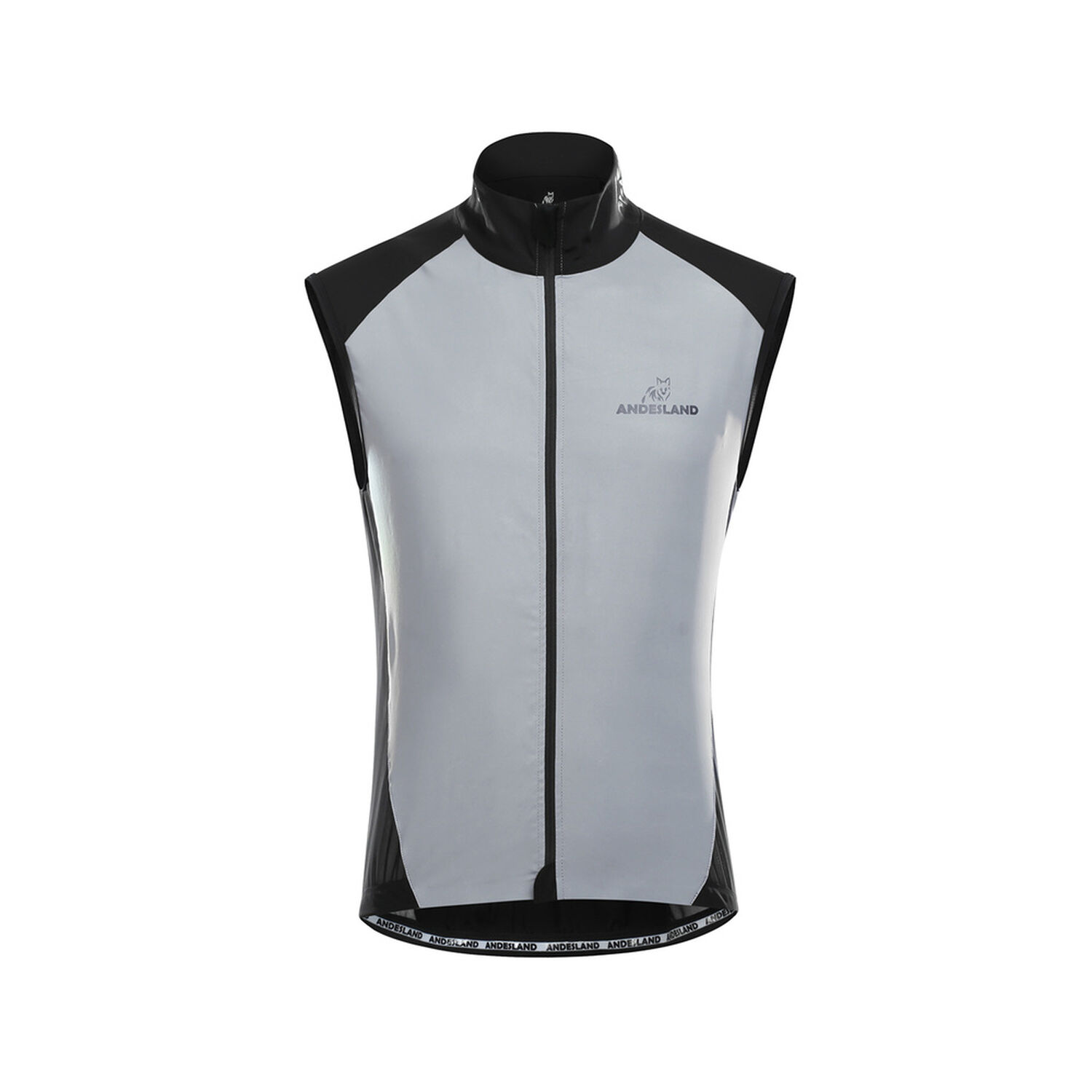 Chaqueta Sin Mangas Cycling Stretch Reflectante Swift Hombre image number 0.0