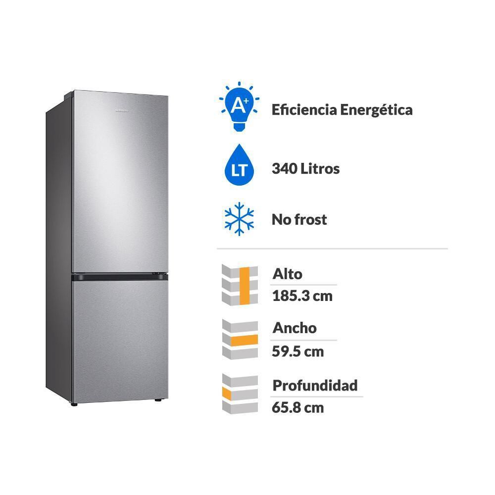 Refrigerador Bottom Freezer Samsung Rb34t602fsa / No Frost / 340 Litros image number 1.0