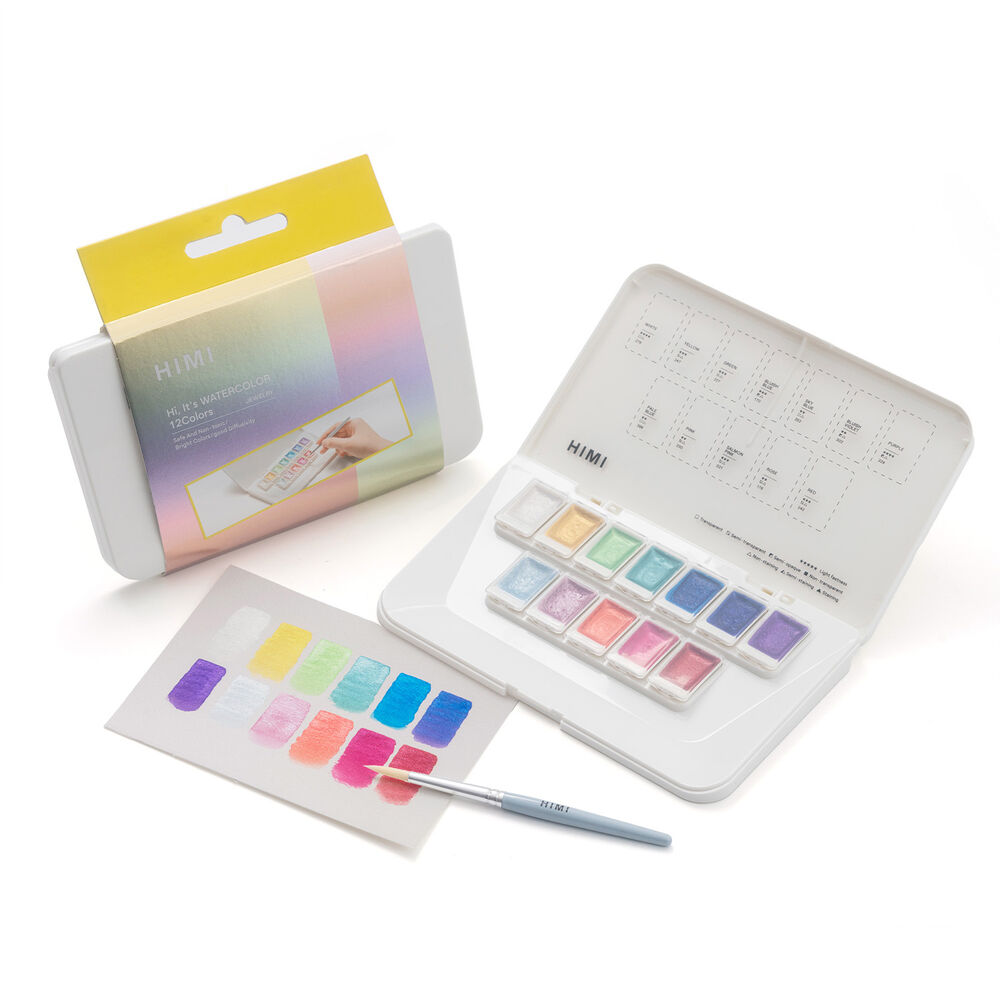 Himi Set De Acuarela Metalizada 12 Colores Selección Joyeria image number 4.0