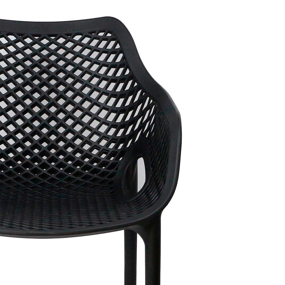 Silla Terraza Plástica Qatar Negra image number 3.0
