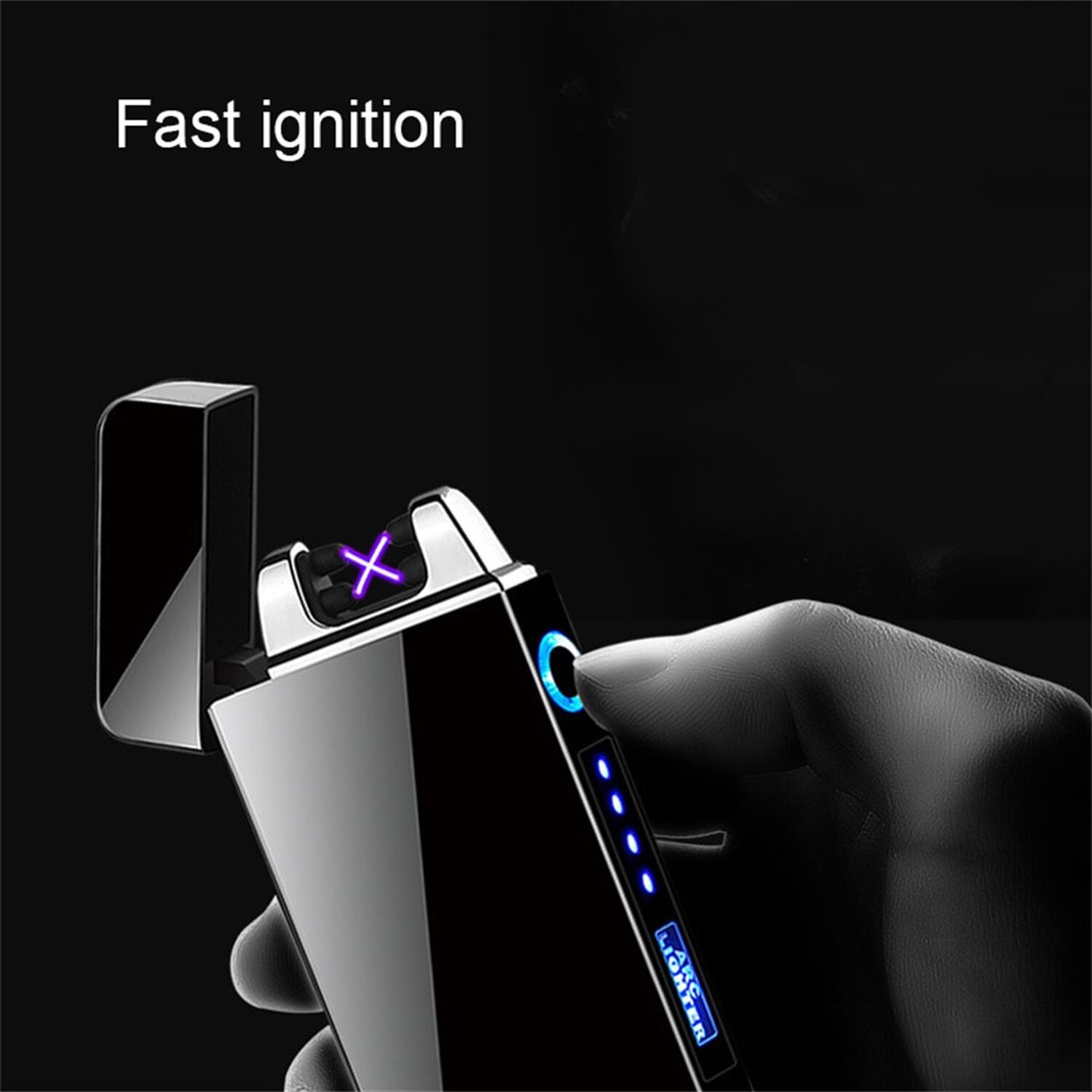 Encendedor Electrico Recargable Usb Laser Lighter Mechero Catalitico Plasma Antiviento image number 7.0
