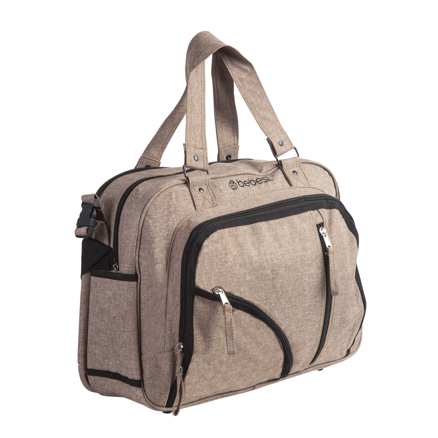 Bolso Maternal Mudador Pa&ntilde;alera Bebesit Melange - Beige image number 0.0