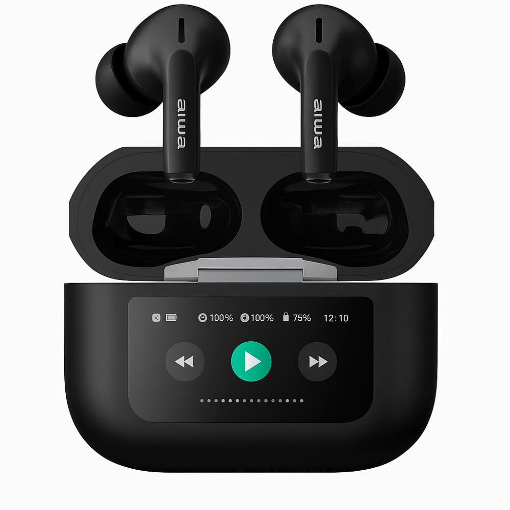 Audífonos Bluetooth Aiwa In Ear Diseño Con Pantalla Táctil image number 4.0