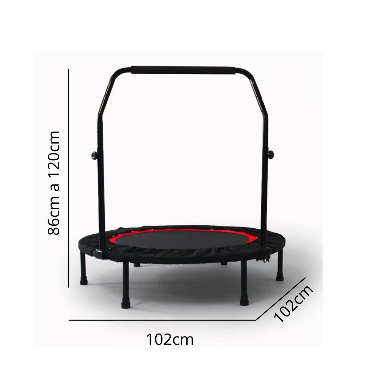 Trampol&iacute;n Fitness 1,02 M Con Barra Ejercicio Resistente image number 2.0