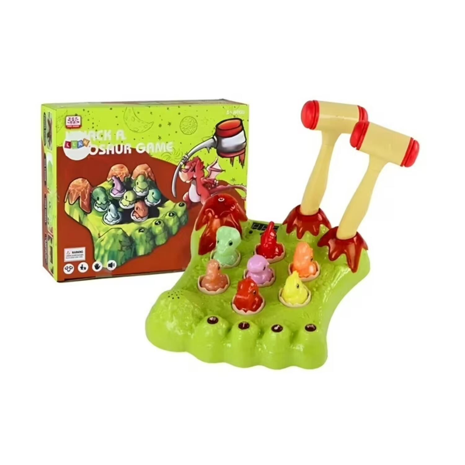Juguete Golpea Al Dinosaurio Con Sonidos Verde Infantil image number 1.0