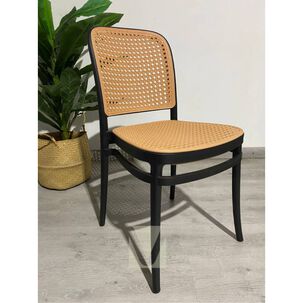 Silla Lombard&iacute;a Negra De Polipropileno Dise&ntilde;o Moderno