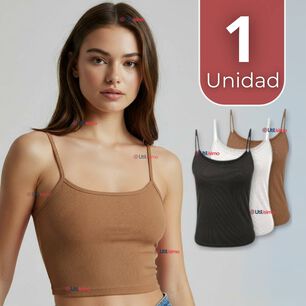 Polera Camiseta Pabilo B&aacute;sica Lisa El&aacute;stica Algod&oacute;n Mujer Colores Surtidos