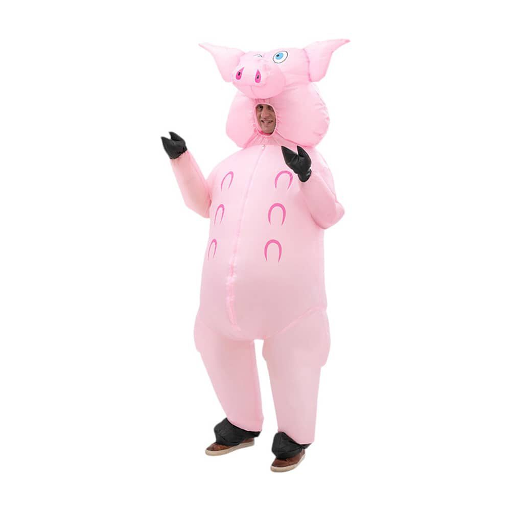 Disfraz Inflable Chancho Cerdo Adulto image number 2.0