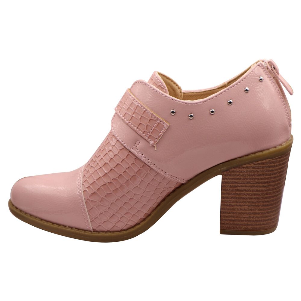 Botin Correa Hebilla Rosado image number 2.0