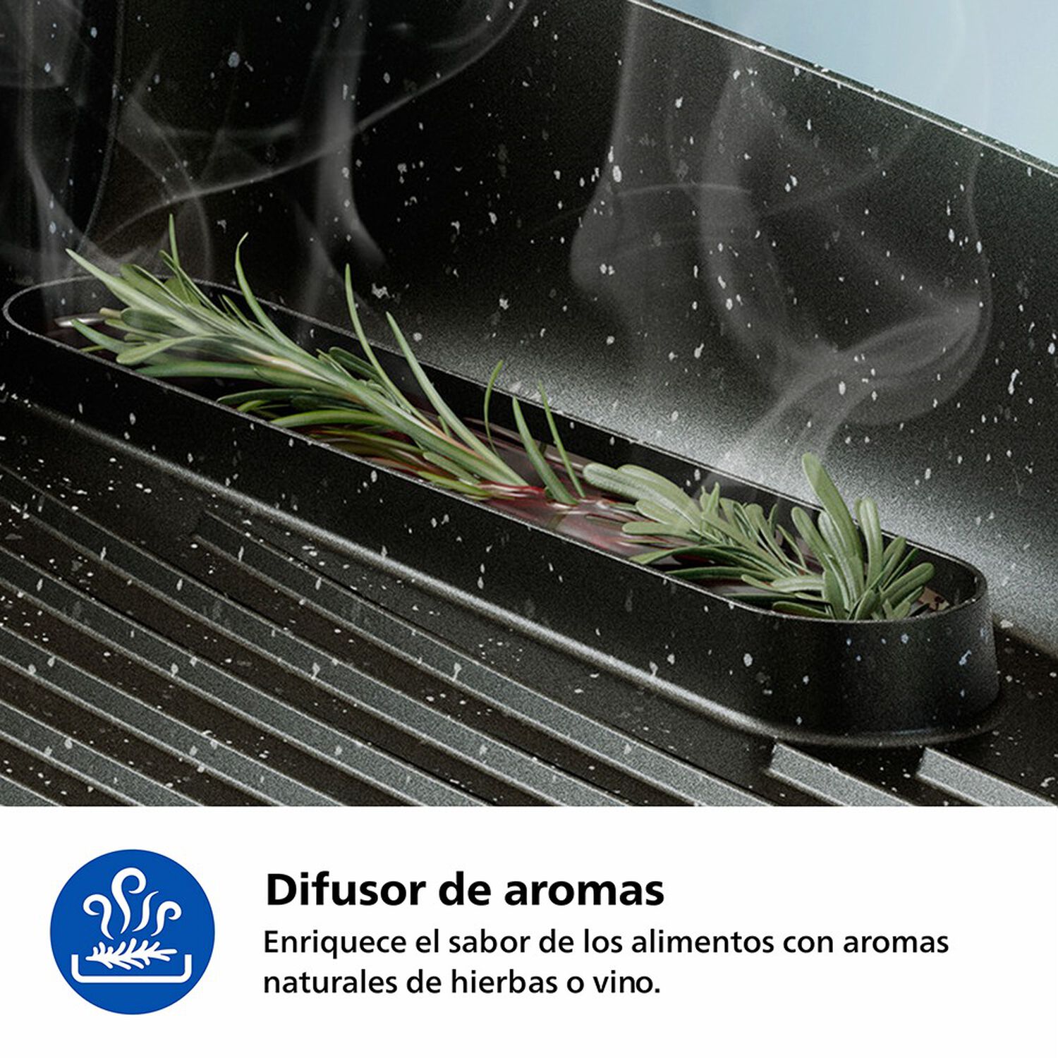 Parrilla El&eacute;ctrica 2400w Ahumador Infusor Hd6212/90 Philips image number 6.0
