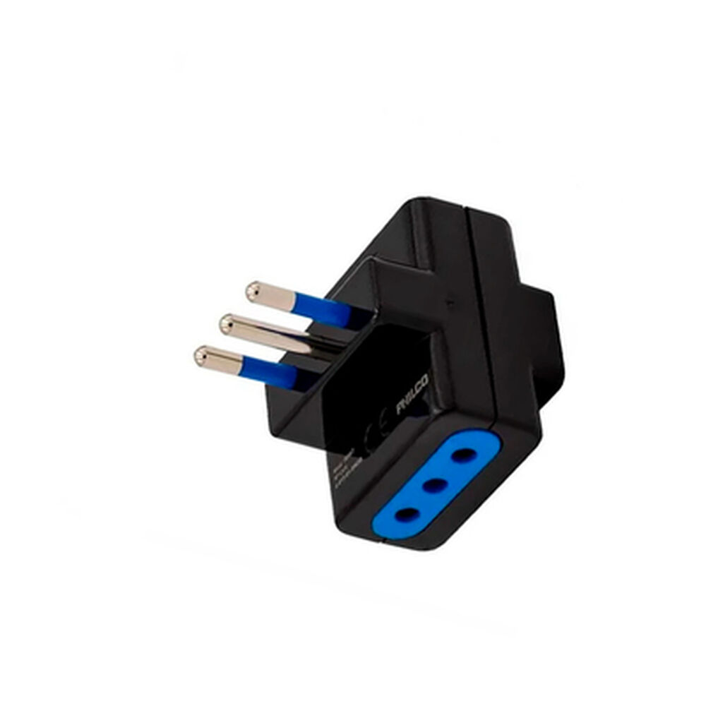 Adaptador Triple 78547 Negro Philco image number 0.0