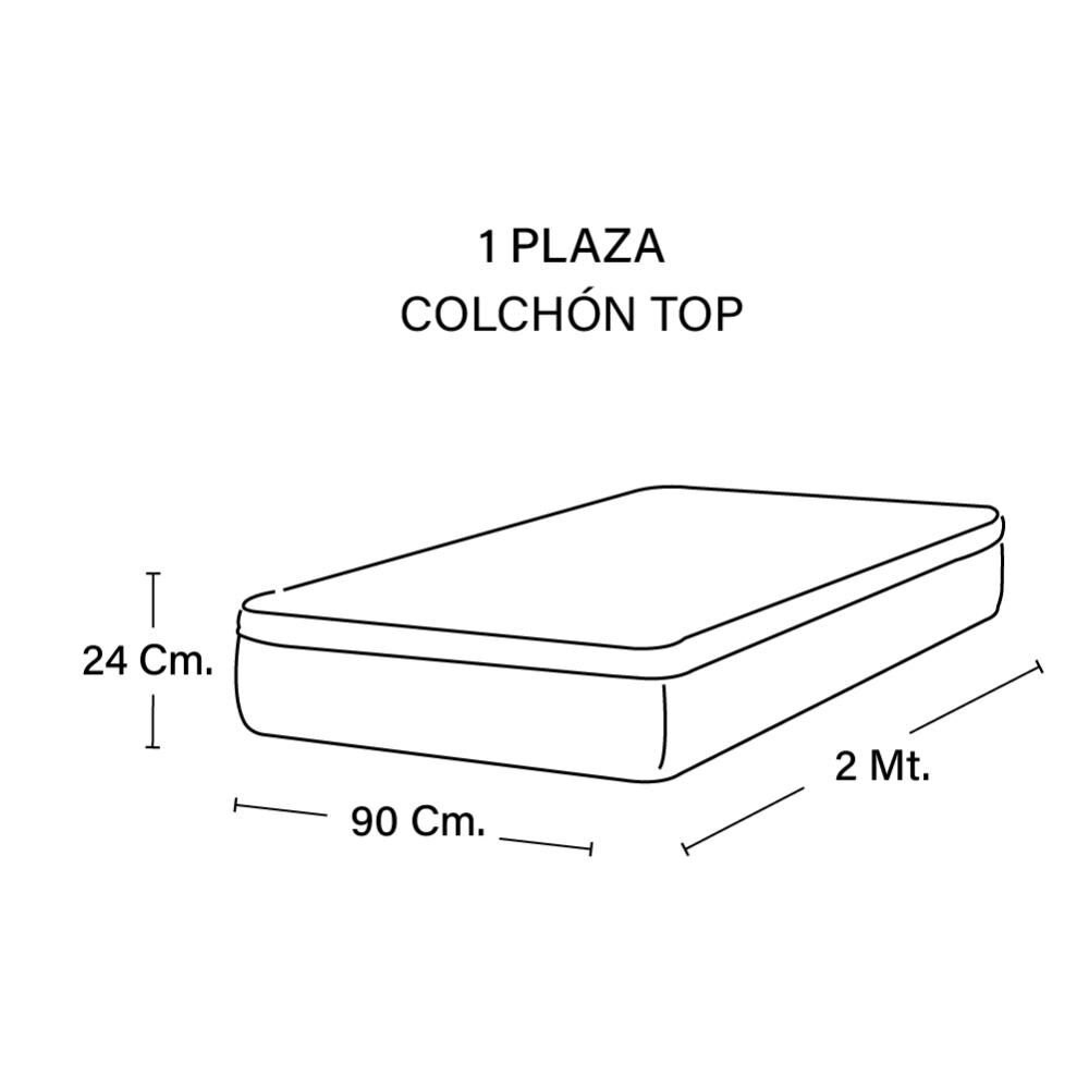Colchón Latam Home Zen Top / 1 Plaza image number 3.0